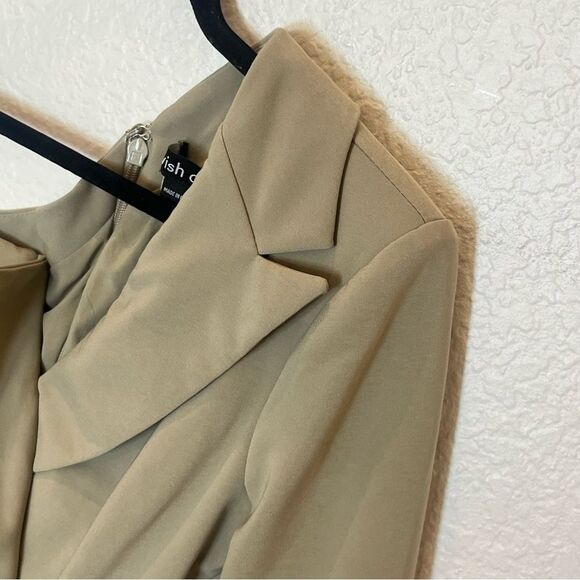 Lavish Alice One Shoulder Blazer Cocktail Mini Dress in Sage Green size 2 (US) - Picture 12 of 16